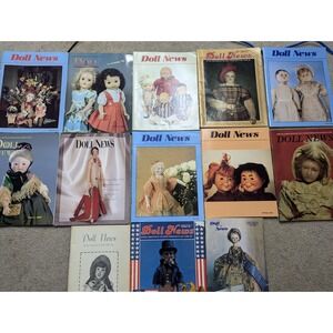 Doll News Magazine Lot 13 Vintage Various Years EUC Lot 1970s 1990s 1980s